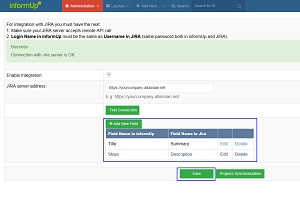 Test Case Management - matching fields with jira